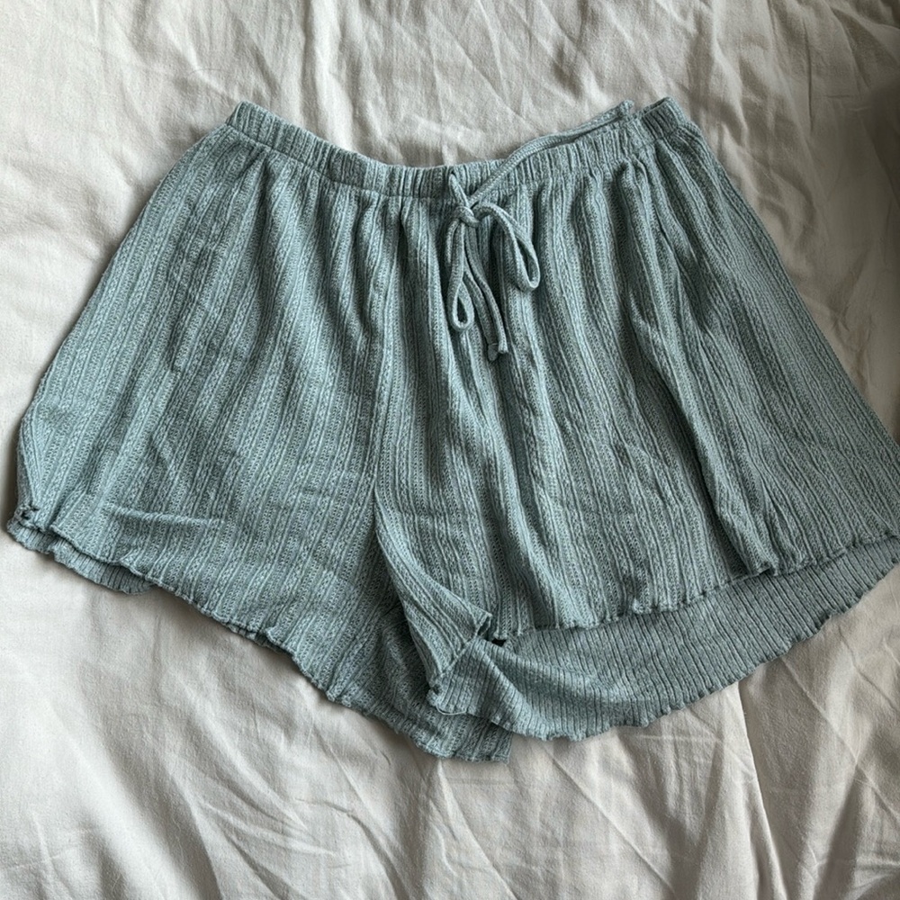 Gilly Hicks Blue Shorts with Elastic Waistband